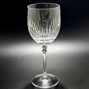 Towle Majesty Water Glass 7.5" Vintage 1980s fine crystal elegant ribbed design
